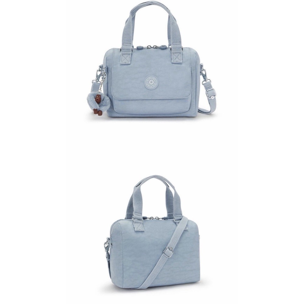 BRAND‎ NEW W TAGS Kipling Robins Egg Zeva Handbag Blue/Grey Crossbody Adjustable